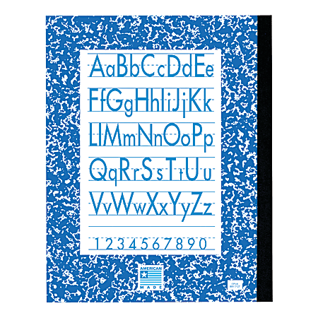 Roaring Spring Flex Grade 2 Composition Book, 9 3/4" x 7 3/4", Skip Ruling, 48 Pages (24 Sheets), Blue