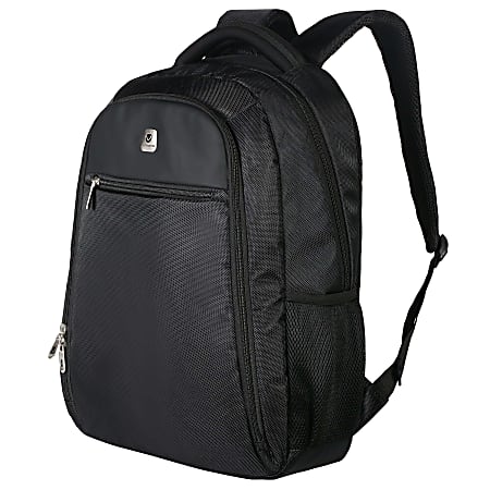 Volkano Element Series Backpack With 15.6" Laptop Pocket, Black