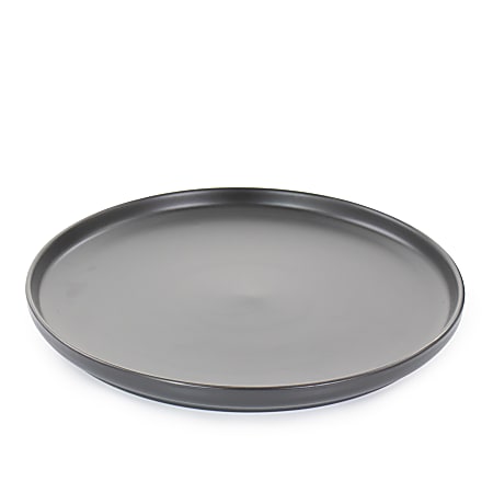 Elama 20-Piece Black Stoneware Dinnerware in the Dinnerware department at