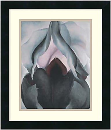 Amanti Art Black Iris 1906 Framed Art Print By Georgia O'Keeffe, 20"H x 17"W, Black
