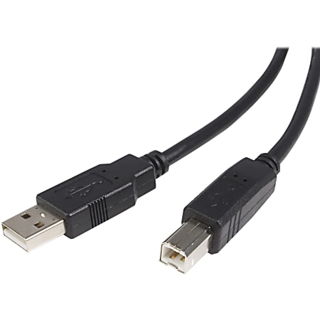 10 Feet / 3.0 Meters Hi-Speed USB 2.0 A-Male to B-Male Cable w/ Ferrite Core 