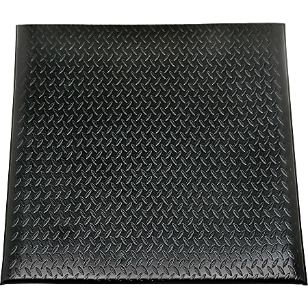 SKILCRAFT 7220015826231 Industrial Anti-fatigue Mat - Floor - 36" Length x 24" Width x 0.56" Thickness - Vinyl - Black