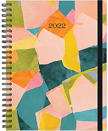 Willow Creek Press Weekly/Monthly Hardcover Planner, 8-1/2" x 11", Abstract, January To December 2022