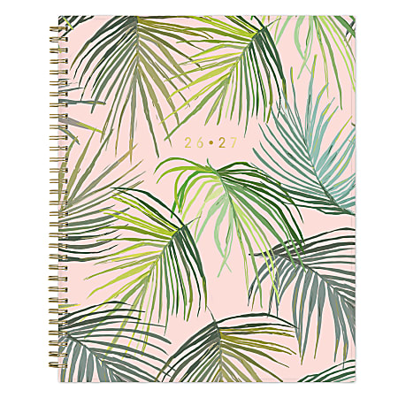 Planning Calendar AM-AJ Palm Leaves PP 8.5x11 AY26–27