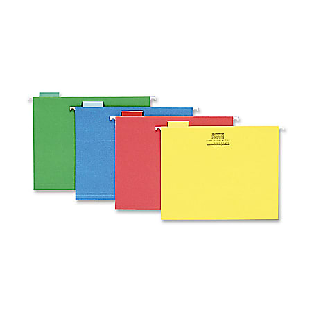 Sparco 15 Cut Color Hanging File Folders Letter Size Assorted Box Of 25 ...