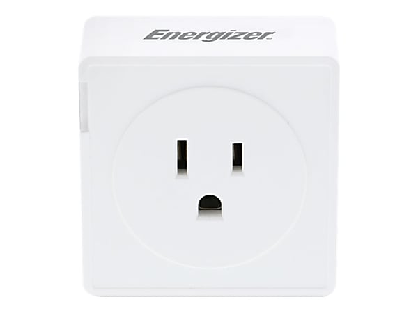 Energizer Smart Plug with Energy Monitor - 1 x AC Power Plug - 135 V / 15 A - Alexa, Google Assistant Supported