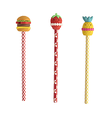 Office Depot&reg; Brand Wood Fashion Pencil, #2 Medium Lead, Assorted Food Designs