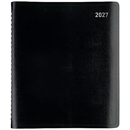 Office Depot Brand 13-Month Monthly Planner, 7" x 9", Black, January 2027 to January 2028, OD71110027
