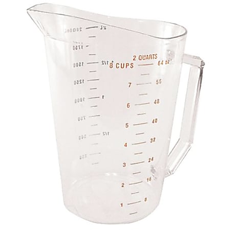 Cambro Camwear Measuring Cup, 2 Quart, Clear