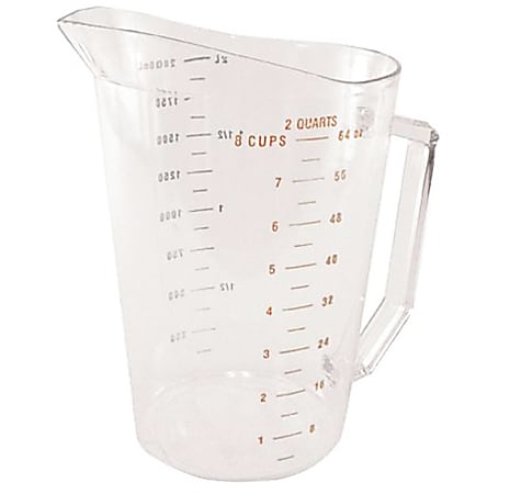 Cambro 200MCH150 Amber High Heat 2 Quart Measuring Cup