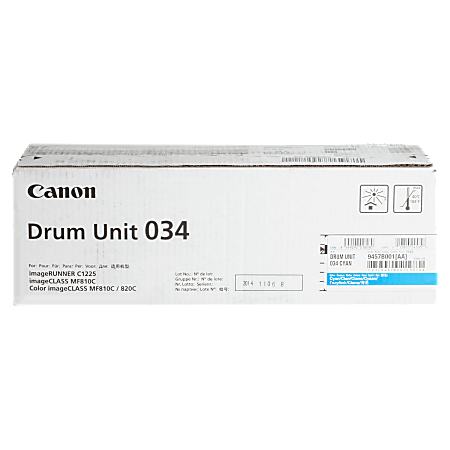 Canon® 034 Cyan Drum Unit, 9457B001