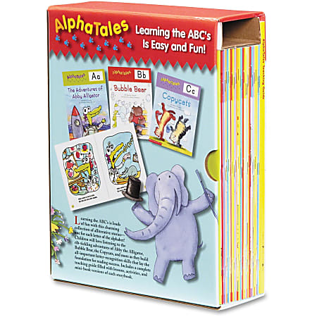 Scholastic AlphaTales ABC Animal Storybooks Box Book Set Printed Book - Book - Grade Pre-K