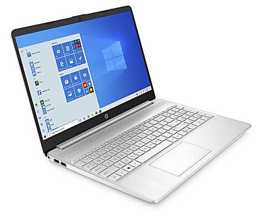 HP Laptop 15-fc0001sf PC Portable 15.6 FHD (AMD Ryzen 5 7520U, RAM 8 Go,  SSD 256 Go, AZERTY, Windows 11 Famille) Argent