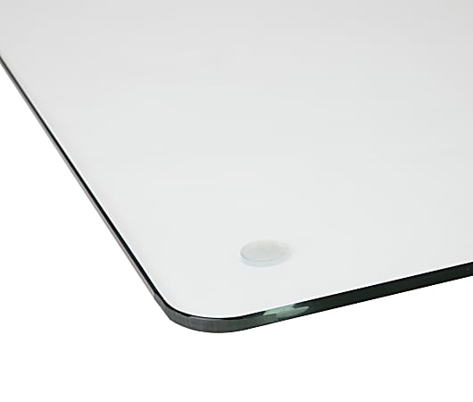 Tempered glass desk mat clearance