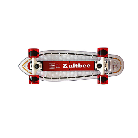 Altbee Desire Minicruiser LED Skateboard, 4 1/4"H x 7 5/8"W x 25 5/8"D, Red
