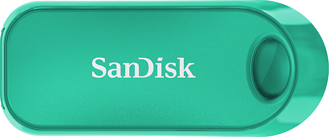 SanDisk® Cruzer™ Snap USB Flash Drive, 64GB, Green, SDCZ62-064G-A4G