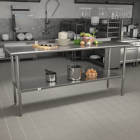 Flash Furniture Stainless Steel Prep And Work Table,