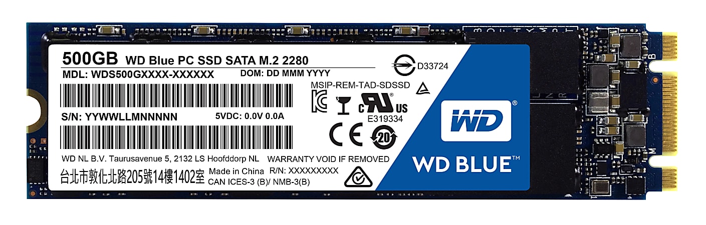 Western Digital® Blue™ M.2 2280 Internal Solid State