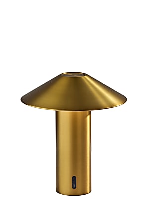 Adesso ADS360 Pina LED Cordless Table Lamp, Antique Brass