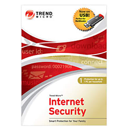 Trend Micro™ Internet Security 2010 USB, Traditional Disc