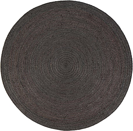 Anji Mountain Kerala Natural Jute Rug, 8', Gray