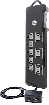 GE UltraPro 8-Outlet Power Strip Surge Protector, 8ft. Power Cord - 37870 