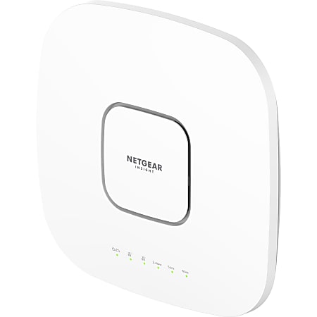 Netgear WAX630E Tri Band IEEE 802.11 a/b/g/n/ac/ax/i 7.80 Gbit/s Wireless Access Point - Indoor - 2.40 GHz, 5 GHz, 6 GHz - WAX630EP100NAS