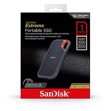 SSD Externe SanDisk Extreme™ - 1To - USB 3.1 (SDSSDE60-1T00-G25