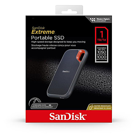 SanDisk Extreme Portable SSD 2TB Black - Office Depot