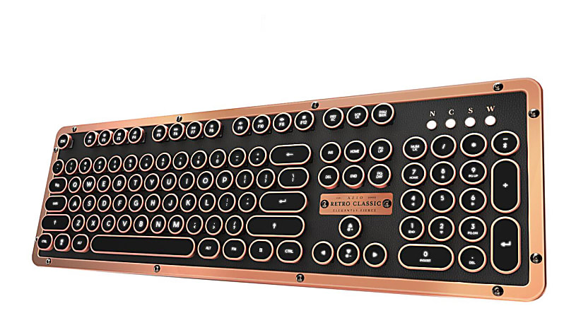 ARTISAN RETRO CLASSIC メカニカルキーボード Azio Retro Classic Wireless Keyboard Full Size Artisan - Office Depot