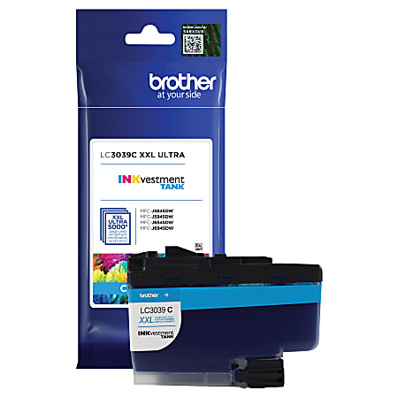 Brother® LC3039 Cyan Ultra-High-Yield Ink Cartridge, LC3039C