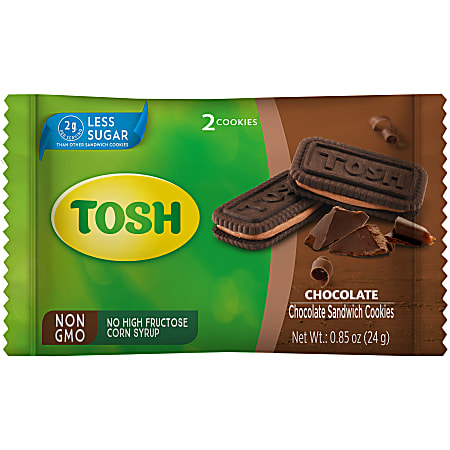 Tosh Cookies, Chocolate, Pack Of 2 Cookies