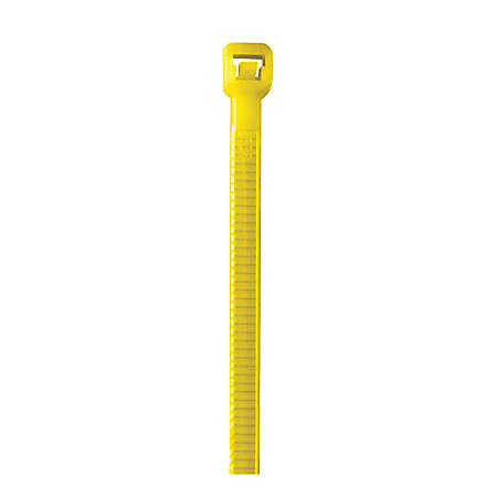 Office Depot® Brand Colored Cable Ties, 40 Lb, 5-1/2", Yellow, Case Of 1,000 Ties