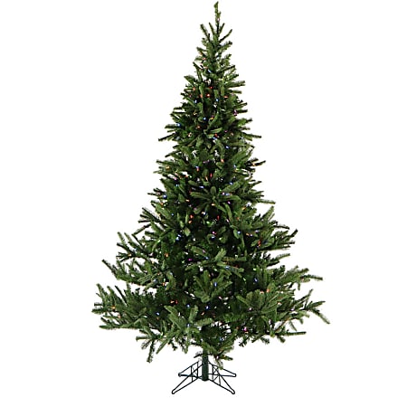 Fraser Hill Farm Artificial Foxtail Pine Christmas Tree With Multicolor LED String Lighting And EZ Connect, 9'