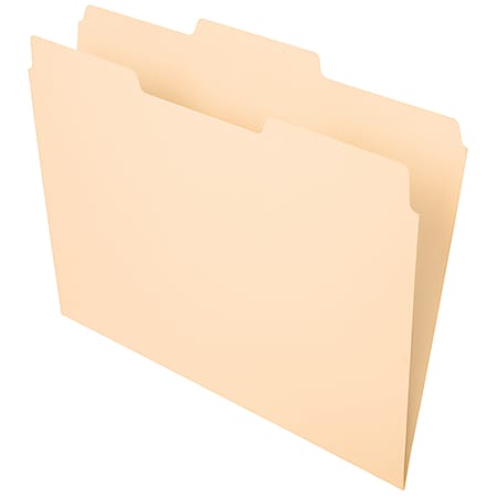 Office Depot® Brand File Folders, 1/3 Cut, Center