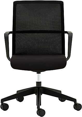 Allermuir Circo Ergonomic Mesh Mid-Back Executive Conference Chair, Ink/Black