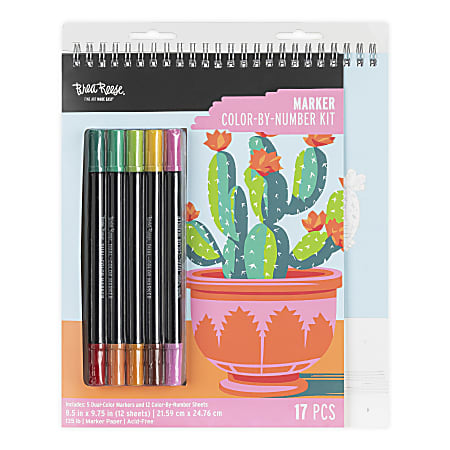 Brea Reese&reg; Color-by-Number Marker Pad Kit, Western Desert Landscapes