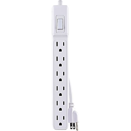 Fellowes 6 Outlet Power Strip 15ft. Cord Platinum