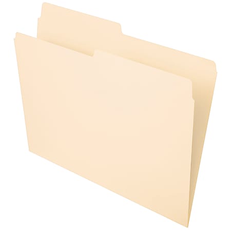 Office Depot® Brand File Folders, 1/2 Cut, Letter