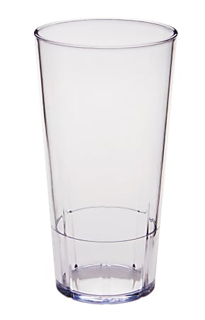 Cambro Lido Styrene Tumblers, 22 Oz, Clear, Pack Of 36 Tumblers