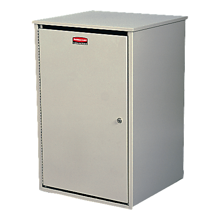 Rubbermaid® Confidential Document Container, 20 3/4" x 18 3/4" x 31", Platinum