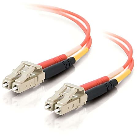 C2G 30m LC-LC 62.5/125 OM1 Duplex Multimode PVC Fiber Optic Cable (USA-Made) - Orange - Fiber Optic for Network Device - LC Male - LC Male - 62.5/125 - Duplex Multimode - OM1 - USA-Made - 30m - Orange