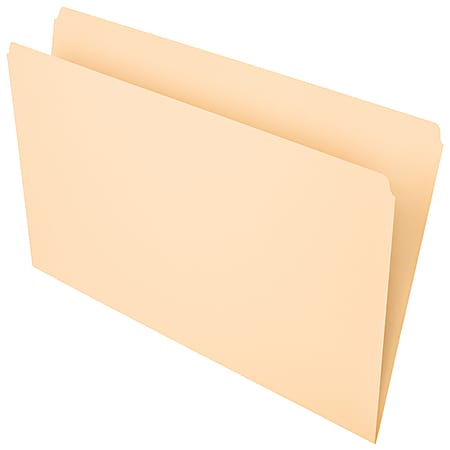 Office Depot® Brand File Folders, Straight Cut, Legal Size, Manila, Pack Of 100