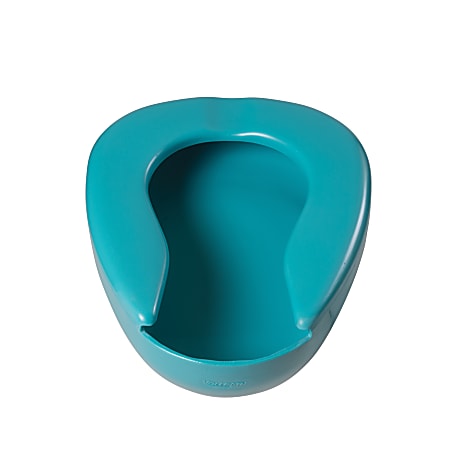 DMI® Deluxe Smooth Contoured Bedpan, 7 Qt, Teal