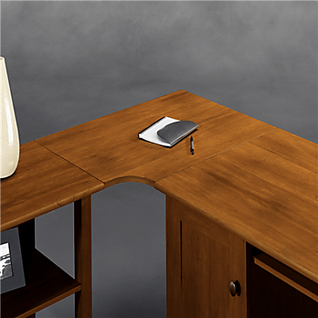 Realspace® Dawson Corner Connector To Create L-Shape Desk, 3/4"H x 19 3/8"W x 28"D, Brushed Maple