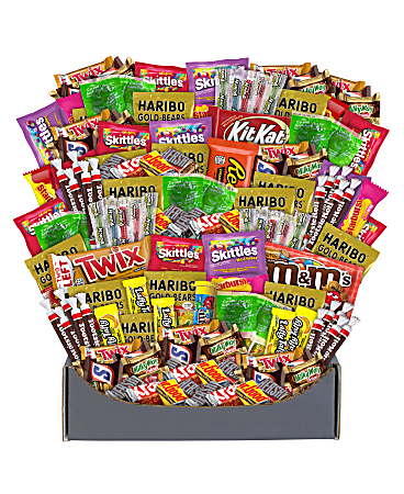 Snack Box Pros No Tricks Just Treats Halloween Snack Box, Box Of 140 Pieces