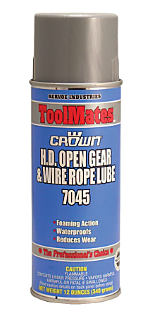 Heavy Duty Open Gear & Wire Rope Lubes, 12 oz, Aerosol Can