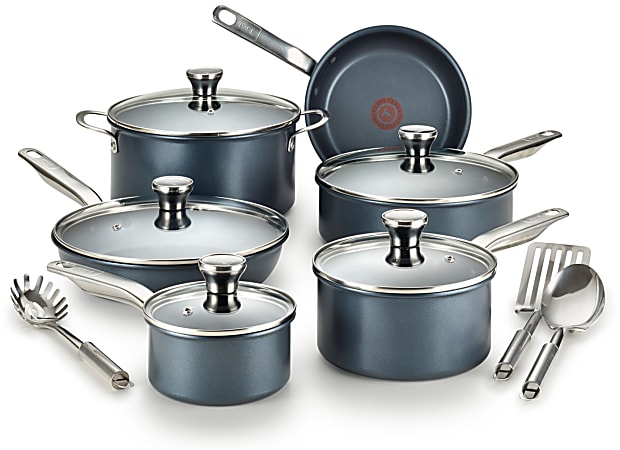 The Rock by Starfrit 12-Piece Space-Saving Set with T-Lock Detachable Handles