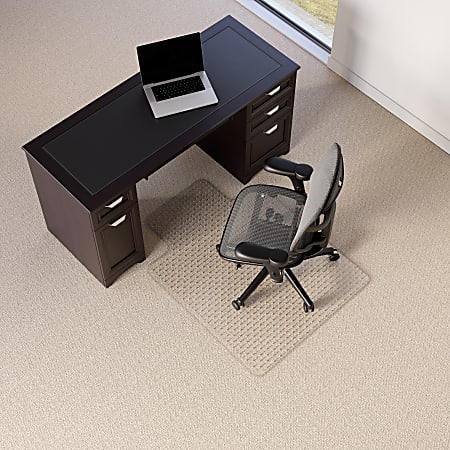 Mount-It! Clear Desk Chair Mat for Hardwood Floor