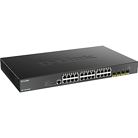 D-Link 28-Port 10-Gigabit Smart Managed PoE Switch - 28 Ports - Manageable - 3 Layer Supported - Modular - DGS125028XMP6KV